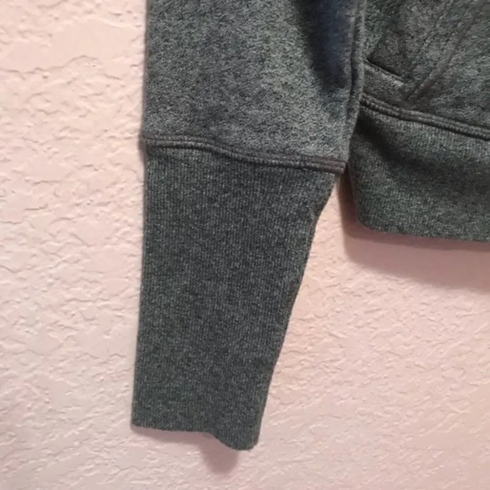 *30off3* Zella Gray Zip up Sweatshirt with snap on buttons. - Picture 6 of 9